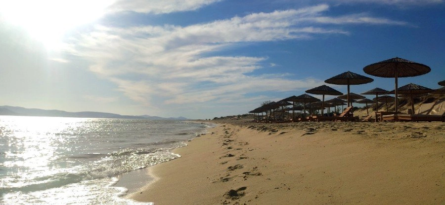 Plaka playa Naxos